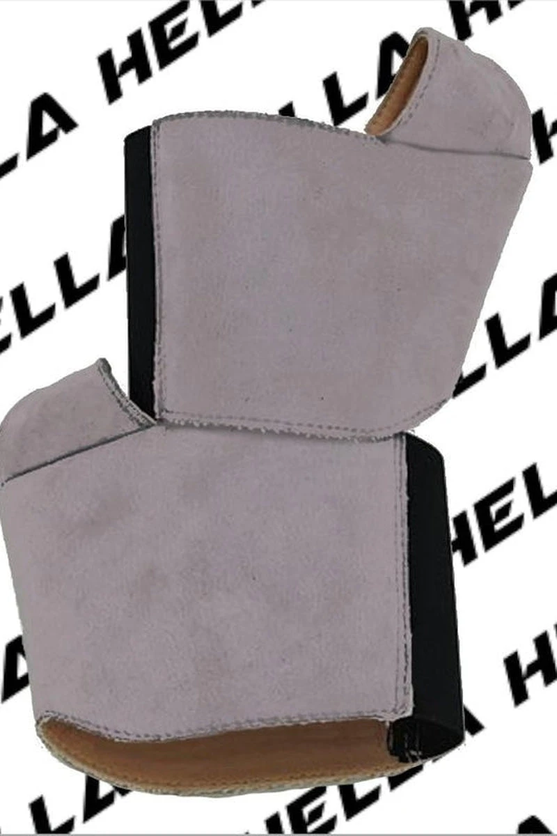 Hella Heels Classique Shoe Protector - Light Grey Faux Suede 3 Hella Heels Classique Shoe Protector - Light Grey Faux Suede