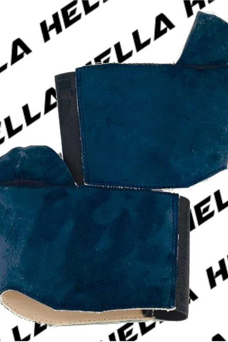 Hella Heels Classique Shoe Protector - Teal Faux Suede 3 Hella Heels Classique Shoe Protector - Teal Faux Suede