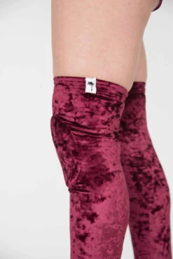 Paradise Chick Animal Leg Warmers (with Kneepads) - Burgundy Velvet 7 Paradise Chick Animal Leg Warmers (with Kneepads) - Burgundy Velvet -Clothing Store EXI 1938