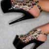 Hella Heels Make It Reign 7inch Stilettos - Black -Clothing Store EmpireKicksMakeitReignBlack7inchpoledanceShieldStiletto