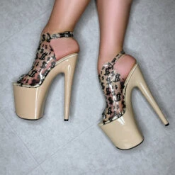 Hella Heels Make It Reign 8inch Stilettos - Sand -Clothing Store EmpireKicksMakeitReignSand8inchpoledanceShieldStiletto 1