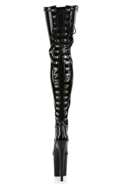 Pleaser USA Flamingo-3063 8inch Thigh High Pleaser Boots - Patent Black 9 Pleaser USA Flamingo-3063 8inch Thigh High Pleaser Boots - Patent Black -Clothing Store FLAM3063 B MBack