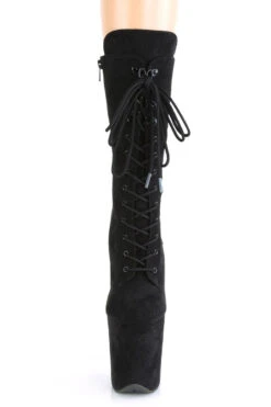 Pleaser USA Flamingo-1050FS Faux Suede 8inch Pleaser Boots - Black -Clothing Store FLAMINGO 1050FS BFS M01
