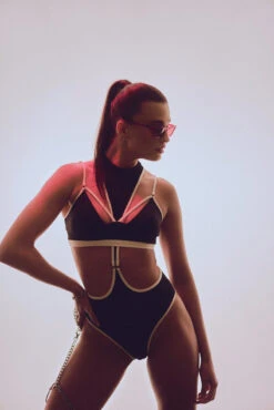 Hamade Activewear Neck Ring High Waisted Bottoms - Black/White Binding 14 Hamade Activewear Neck Ring High Waisted Bottoms - Black/White Binding -Clothing Store HM 52 2a4e4f1b 9895 45f7 ac41 45378236b4a9