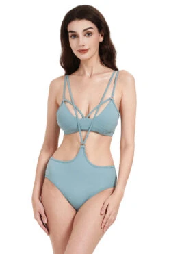 Hamade Activewear Neck Ring High Waisted Bottoms - Light Blue -Clothing Store HM0712 03 bad8c881 b2b2 4e7f 8026 a04eac728713