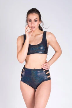 Paradise Chick High Waisted Shorts - Black Sparkles 10 Paradise Chick High Waisted Shorts - Black Sparkles -Clothing Store IMG 0037 small f823c807 e9a7 4e59 b5f8 695f379ef105