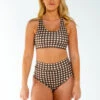 AMBR Designs Eco Crop Top - Gingham -Clothing Store IMG 0055 2