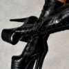 Hella Heels Cold Blooded Black Knee High Boots - 8inch 1 Hella Heels Cold Blooded Black Knee High Boots - 8inch -Clothing Store IMG 0324