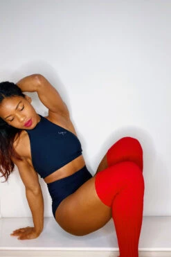 Thigh High Legwarmers - Red -Clothing Store IMG 0725