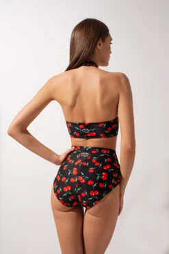 Shark Polewear Double-sided High Waisted Shorts - Cherry/Black -Clothing Store IMG 1190