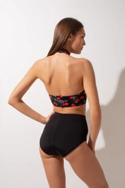 Shark Polewear Double-sided High Waisted Shorts - Cherry/Black -Clothing Store IMG 1213