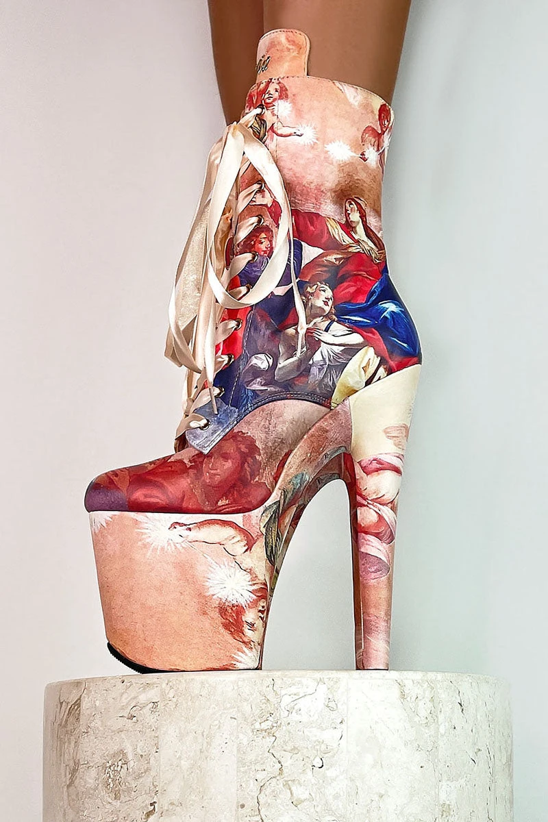 Hella Heels Renaissance 8inch Boots - Holier Than Thou 5 Hella Heels Renaissance 8inch Boots - Holier Than Thou - Image 3