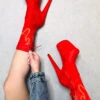 Hella Heels HellGirl 8inch Boots - Red/Yellow -Clothing Store IMG 6765