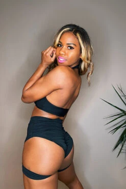 REV ACTIV Bomb Garter Shorts - Black -Clothing Store IMG 8057