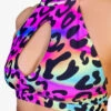 Cleo The Hurricane Amber Keyhole Top - Neon Leopard -Clothing Store IMG 9315