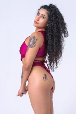 Sorte Infinity Bodysuit - Reversible Poppy Red -Clothing Store INFINITY Red Pink 2