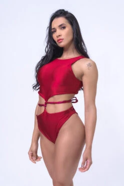 Sorte Infinity Bodysuit - Reversible Poppy Red