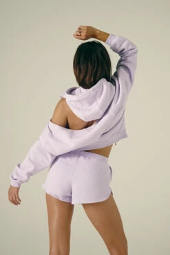 CXIX Droptop Zip Hoodie - Lilac -Clothing Store Lilac Zip Jumper Baddies Loungewear Creatures of XIX 9