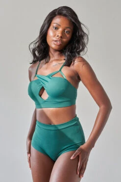 Lunalae High Waist Shorts - Recycled Emerald -Clothing Store Luna Lae 07 0413 1 2bc3a30f f097 4631 9d3f db6969f47b40