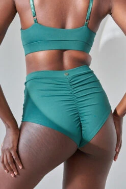 Lunalae High Waist Shorts - Recycled Emerald -Clothing Store Luna Lae 07 0429