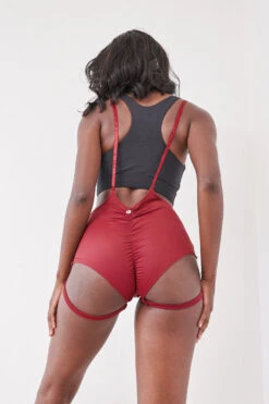 Lunalae Zena Garter Overall Sling Bottoms - Wine -Clothing Store Luna Lae 08 0450