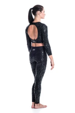 Paradise Chick Superhero Series Ultra Grip Crop Top - Black Leopard -Clothing Store MG 1771 copy