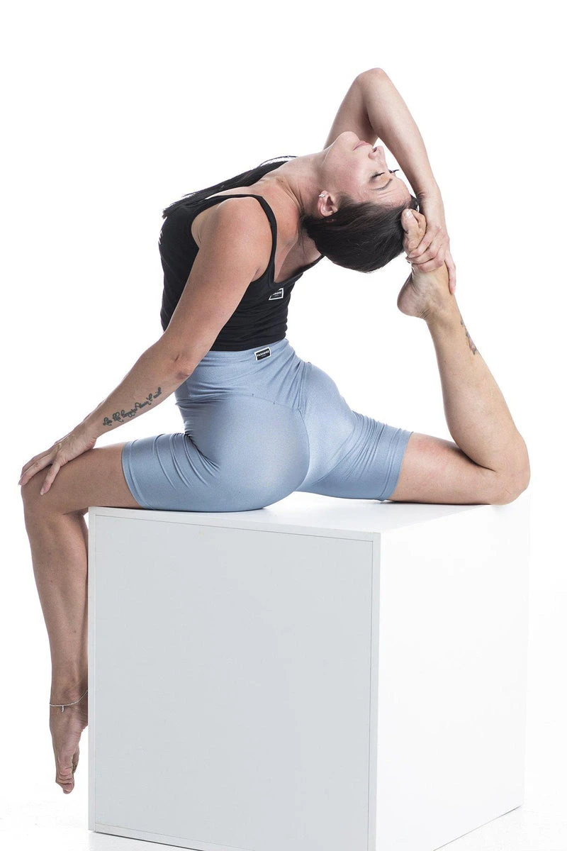 Paradise Chick Biker Shorts - Steel Blue 7 Paradise Chick Biker Shorts - Steel Blue - Image 5