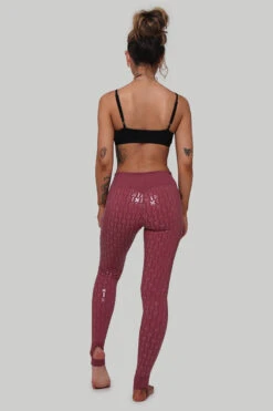 CXIX Gecko Grip Leggings - Mauve -Clothing Store MauveGeckoGrip4 1