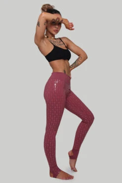 CXIX Gecko Grip Leggings - Mauve -Clothing Store MauveGeckoGrip5