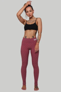 CXIX Gecko Grip Leggings - Mauve -Clothing Store MauveGeckoGrip6