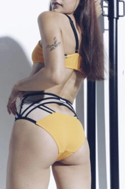 MilaKrasna Pia Top - Marigold 9 MilaKrasna Pia Top - Marigold -Clothing Store MilaKrasna poledance silvia bottom marigold back lookbook