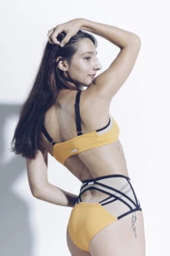 MilaKrasna Silvia Bottoms - Marigold -Clothing Store MilaKrasna poledance silvia top marigold back lookbook