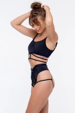 Nona Perkasa Moonflower Top - Black -Clothing Store MoonflowerBlack05