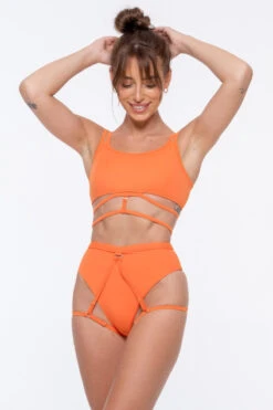 Nona Perkasa Moonflower Bottoms - Salmon -Clothing Store MoonflowerSalmon04