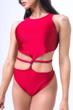 Sorte Infinity Bodysuit - Reversible Poppy Red -Clothing Store NFINITY Red Pink 10