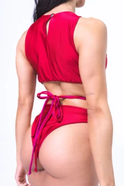 Sorte Infinity Bodysuit - Reversible Poppy Red -Clothing Store NFINITY Red Pink 11
