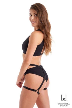 Bandurska New Moon Suspender Accessory - Black -Clothing Store NewMoon 1