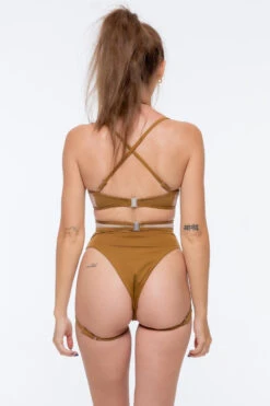 Nona Perkasa Night Lily Body Garter - Brass/Sand 7 Nona Perkasa Night Lily Body Garter - Brass/Sand -Clothing Store NightLilyBGBrassNude01