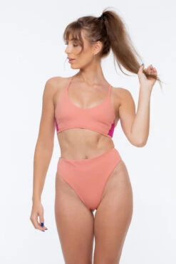 Nona Perkasa Night Lily Top - Coral Pink/Fuschia -Clothing Store NightLilyCoralP02 8741754b b205 400c ab3f d389faba2846