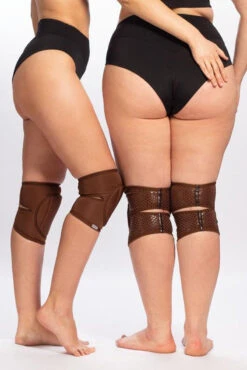 Queen Grippy Kneepads - Cacao -Clothing Store NudeCacao3 1 2
