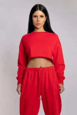 CXIX Oversized Cropped Jumper - Jalapeño -Clothing Store Oversized Jalapeno20 08 20CreaturesofXIXEcom 33