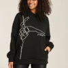 Paradise Chick Pole Dancer Hoodie - Black -Clothing Store PARADISECHICK33640
