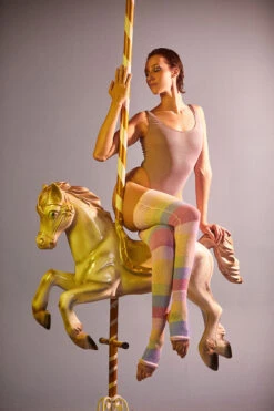 Rolling Pony Bodysuit - Rosé Sparkle -Clothing Store Ponei49