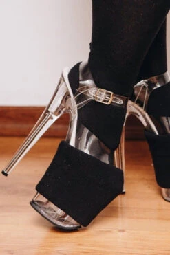 Rolling Platform Protector - Black Cotton -Clothing Store Rolling 514