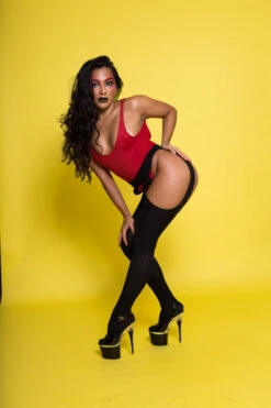 Rolling Peek-a-boo Tights - Black (3 Sizes Available) 12 Rolling Peek-a-boo Tights - Black (3 Sizes Available) -Clothing Store Rolling 894