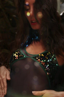 Rolling Vertigo Bodysuit - Rainbow Sequin -Clothing Store RollingCarvaval 56
