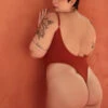 Rolling KI Bodysuit - Ribbed Clay -Clothing Store Rollingcanelados 864