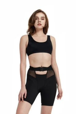 Hamade Activewear Buckle Cycling Shorts - Black -Clothing Store SS04