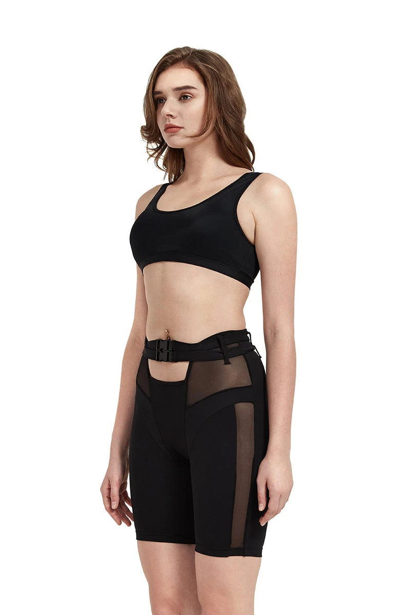 Hamade Activewear Buckle Cycling Shorts - Black 9 Hamade Activewear Buckle Cycling Shorts - Black - Image 7