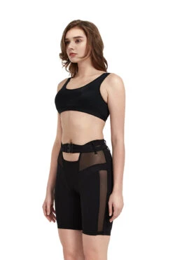 Hamade Activewear Buckle Cycling Shorts - Black -Clothing Store SS06